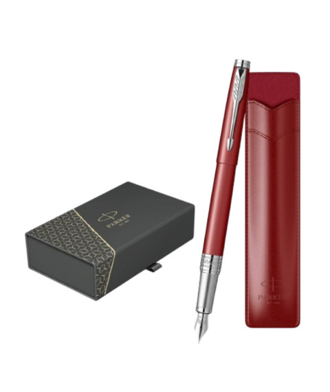 Set Stilou Parker Aster Roșu CT + casetă cadou cu etui